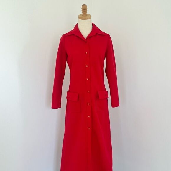 Vintage Jackets & Blazers - Vintage 60s/70’s Haymaker Red Duster Coat